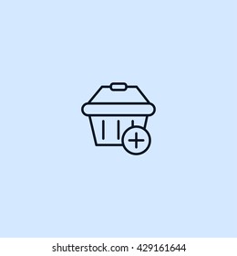 shopping basket icon. shopping basket vector illustration