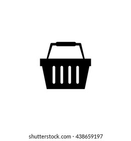 Shopping basket icon - vector illustration