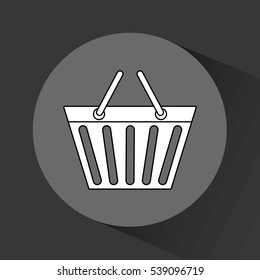 shopping basket icon vector illustration graphic design