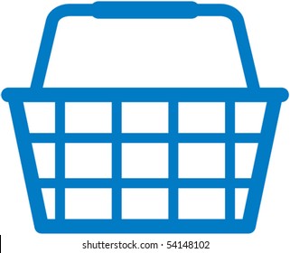 Shopping Basket Icon - Vector Illustration