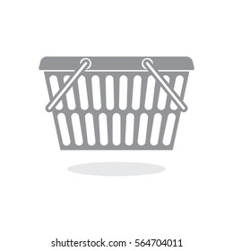 Shopping basket icon. vector illustration. 