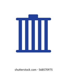 Shopping basket icon - vector illustration