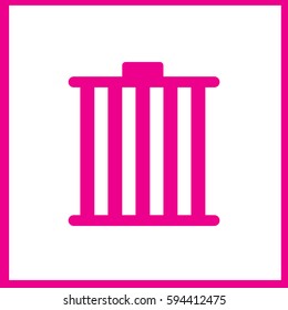Shopping basket icon - vector illustration