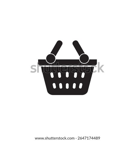 Shopping basket icon - vector illustration