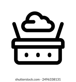 Warenkorb-Symbol. Vektorliniensymbol für Ihre Website, Ihr Handy, Ihre Präsentation und Ihr Logo-Design.