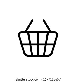 Shopping basket icon vector logo template