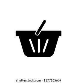 Shopping basket icon vector logo template