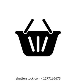 Shopping basket icon vector logo template