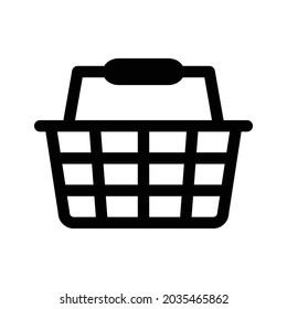 Shopping basket icon vector on trendy design.