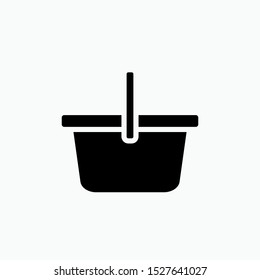 Shopping Basket Icon - Vector, Sign and Symbol for Design, Presentation, Website or Apps Elements. 