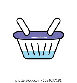 Shopping Basket icon vector stock illustration