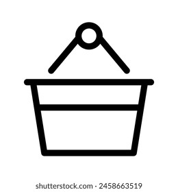 Shopping Basket Icon Vector Symbol Design Illustration