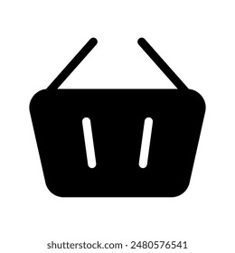 Shopping Basket Icon Vector Symbol Design Illustration