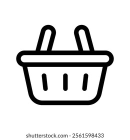 Shopping Basket Icon Vector Symbol Design Illustration