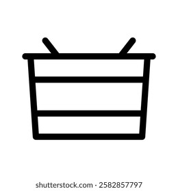 Shopping Basket Icon Vector Symbol Design Illustration