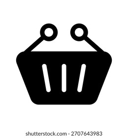 Shopping Basket Icon Vector Symbol Design Illustration