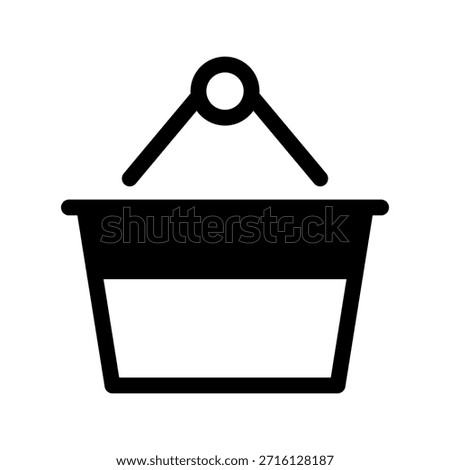 Shopping Basket Icon Vector Symbol Design Illustration