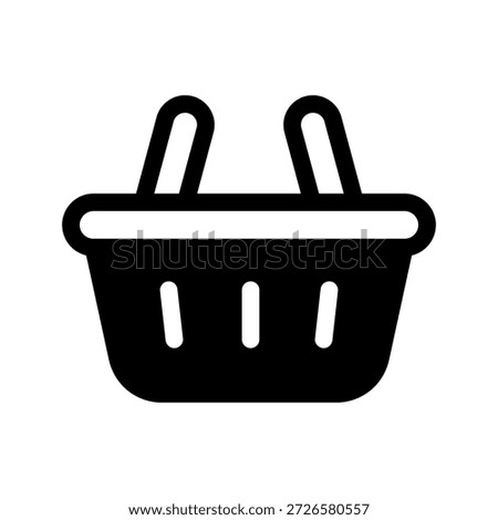 Shopping Basket Icon Vector Symbol Design Illustration