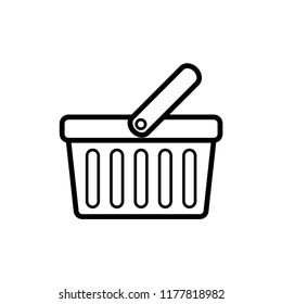 shopping basket icon vector template