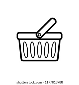 shopping basket icon vector template