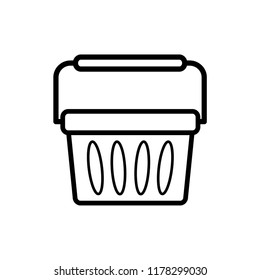 shopping basket icon vector template