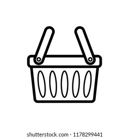 shopping basket icon vector template