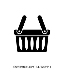 shopping basket icon vector template