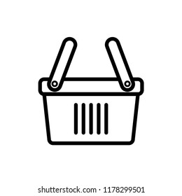 shopping basket icon vector template