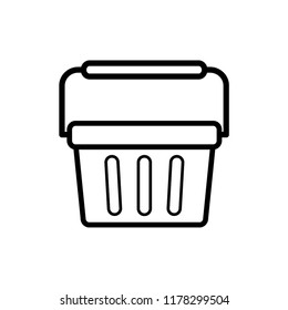 shopping basket icon vector template