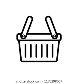 shopping basket icon vector template