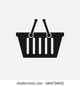 Shopping basket icon. Vector web design.