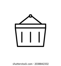 vector de icono de cesta de compras para su elemento de diseño