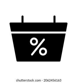 shopping basket icon vector for your design element