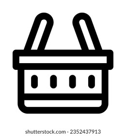 shopping basket icon for your website, mobile, presentation, and logo design.