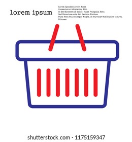 shopping basket icon,design for web,app,mobile