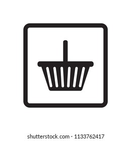 Shopping basket icons. Vector.