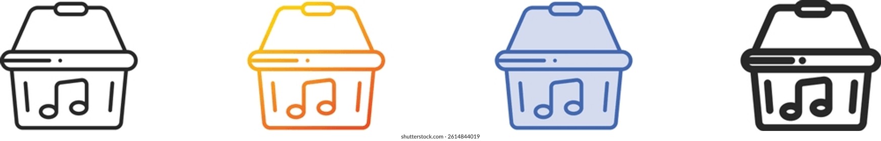 shopping basket icon.Thin Linear, Gradient, Blue Stroke and bold Style Design Isolated On White Background