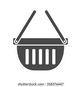 shopping basket icon.vector illustration.