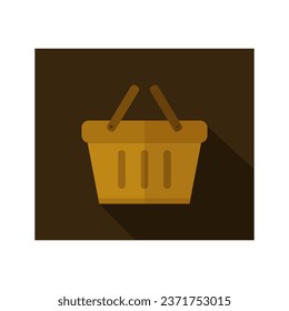 Shopping basket illustrated in vector on background