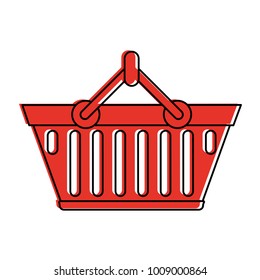 Shopping basket isolated