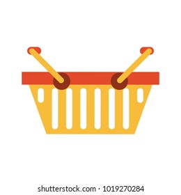 Shopping basket isolated