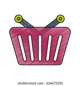 Shopping basket isolated