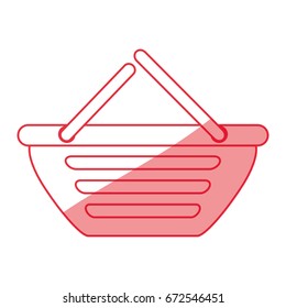 Shopping basket isolated
