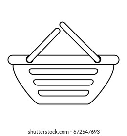 Shopping basket isolated