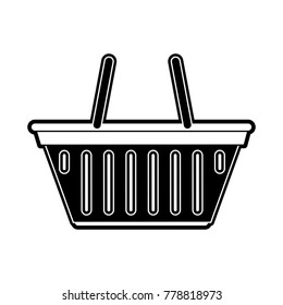 Shopping basket isolated