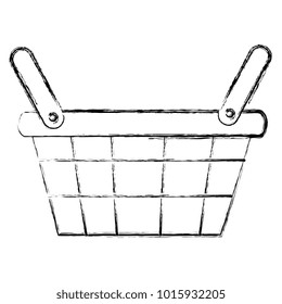 shopping basket isolated icon