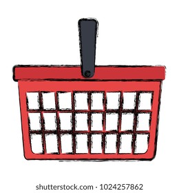 shopping basket isolated icon