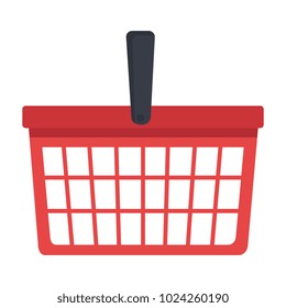 shopping basket isolated icon