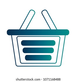 shopping basket isolated icon