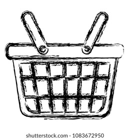 shopping basket isolated icon